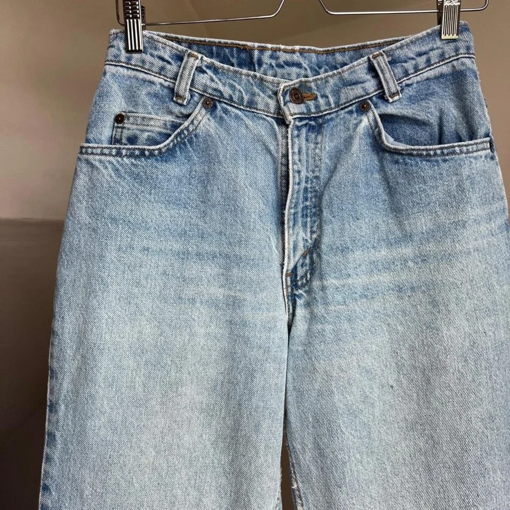 Vintage Levi's 550s orange‎ tab relaxed fit jeans Size 30 x 30 women's - Picture 4 of 7